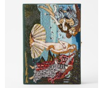 The Birth Of Venus Embroidered Book Clutch Bag