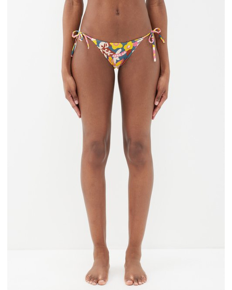 Eres Damen Kaki Tutti Frutti-print Bikini Briefs