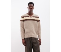 Brewster V-neck Wool Sweater