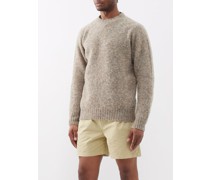 Suedehead Crewneck Wool Sweater