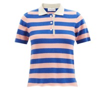 No.198 Salamander Striped Stretch-cashmere Shirt