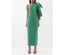 Robe en taffetas à épaule nouée Josselin