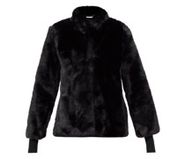 Carly Funnel-neck Faux Fur Jacket