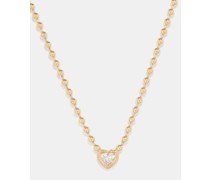 Double Bubble Bezel Diamond & Gold Necklace