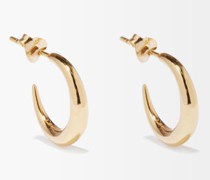 Graduated 14kt Gold-vermeil Hoop Earrings