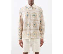 Floral-print Cotton-poplin Shirt