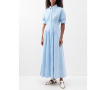 Lyndon Striped Cotton-poplin Maxi Shirt Dress