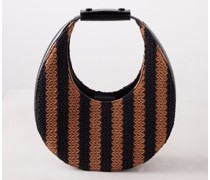 Moon Raffia Stripe Handbag