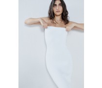 Knitted Rib Bandeau Dress