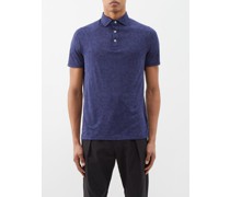 Stephen Floral-jacquard Jersey Polo Shirt