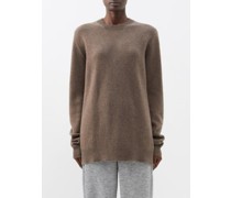 Crew-neck Cashmere Boyfriend Sweater