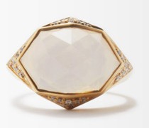 Kalei Diamond, Crystal And 18kt Gold Ring