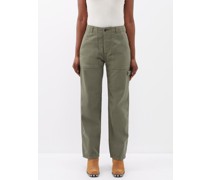 Pantalon en coton à chevrons Jerry