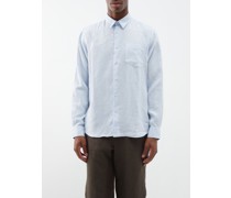 Caroubis Garment-dyed Linen Shirt
