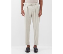 Pierre Pleated Wool Trousers