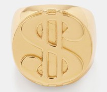 Pay Up 14kt Gold-plated Signet Ring