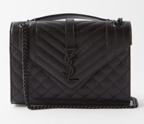 Envelope Matelassé-leather Shoulder Bag