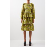 X Laura Ashley Welsh Floral-print Cotton Dress