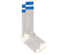 Stripe Cotton-blend Sport Socks