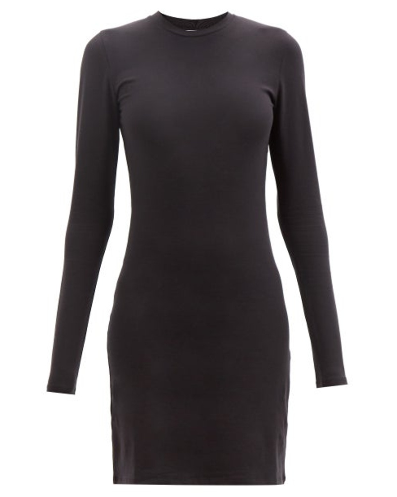 Raey Damen Round-neck Cotton-blend Jersey Mini Dress