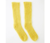 Hairy Mohair-blend Socks