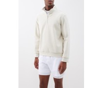 Tennis Zipped Cotton-blend Sweatshirt