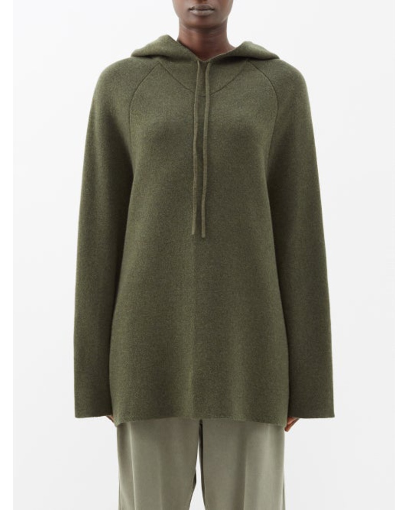 Raey Damen Responsible Boiled-cashmere Knit Hoodie