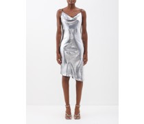 Alena Asymmetric Lamé Dress
