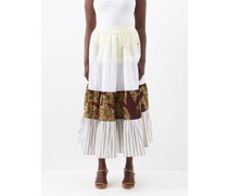 Kendima Patchworked Cotton Skirt