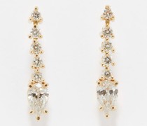 Tennis Diamond & 14kt Gold Earrings