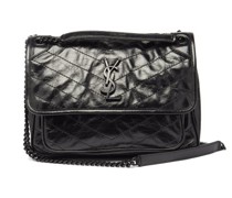 Niki Medium Ysl-plaque Leather Shoulder Bag