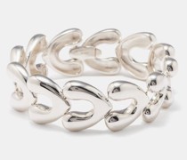 Heart Large Sterling-silver Bracelet