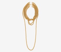 Chain-link 24kt Gold-plated Wrap Necklace