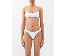 Crop Recycled-fibre Bikini Top