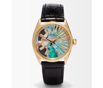 Vintage Rolex Sagittarius Diamond & Gold Watch