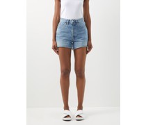50s High-rise Cut-off Denim Shorts