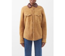 Shearl Leather-trimmed Shearling Jacket