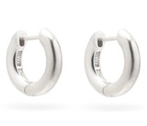 Almost Sterling-silver Hoop Earrings