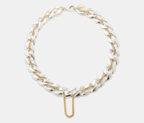 Icon Rhodium & 14kt Gold-plated Necklace