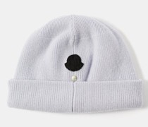 Logo-patch Wool Beanie Hat