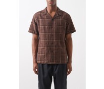 Havana Linen-blend Short-sleeved Shirt