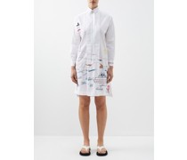 Sailing Past The Light Snap Cotton Shirt Dress