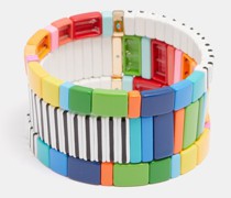 Set Of Three Kaleidoscope Beaded Bracelets