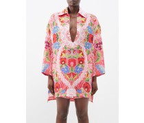 Elise Day Of The Dead Linen Shirt