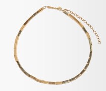 18kt Gold Bar-link Necklace