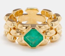 Cleo Emerald & 18kt Gold Ring