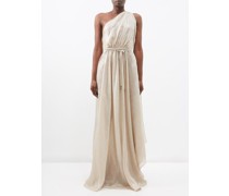 Selas One-shoulder Ramie Maxi Dress
