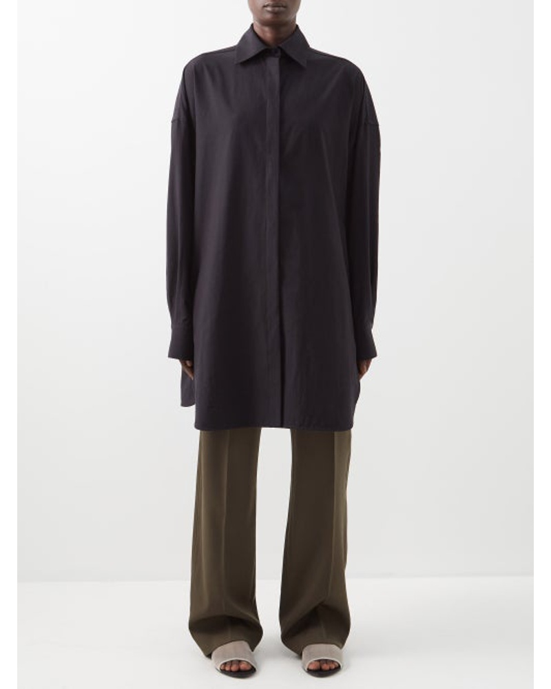 Raey Damen Oversized Lyocell-blend Shirt