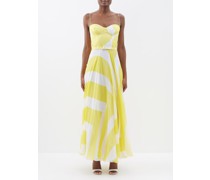 Capri Geometric-print Silk-chiffon Maxi Dress