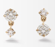 Éclat Diamond & 18kt Gold Drop Earrings